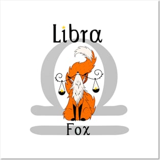 Libra Fox Posters and Art